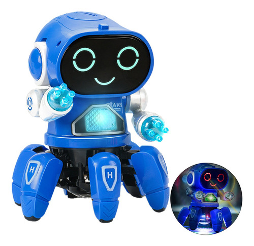 Robot De Juguete Inteligente 6 Garras Baila Luz Música