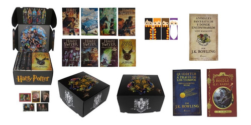 Colección Harry Potter Con Caja + 4 Complementos + Regalos