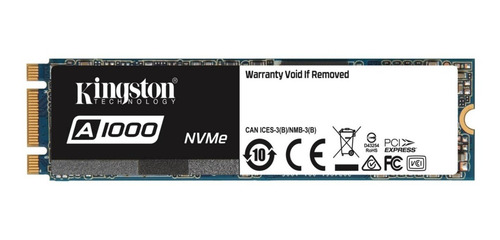 Kingston Tarjeta De Memoria A1000 480 Gb Nvme Sa1000m8