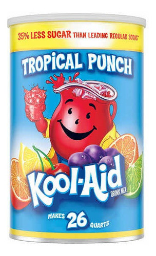 Kool Aid Concentrado Polvo Para Preparar Bebida Tropical