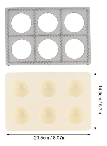 Ferramenta De Prensa De Bandejas Ravioli Maker Com 6 Furos