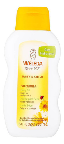 Óleo Hidratante Natural Para Bebê De Calêndula 200ml Weleda