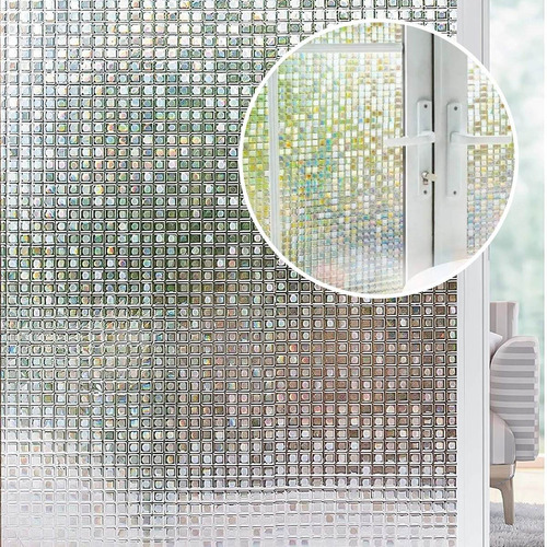 Película Adhesiva Blanco Mate Para Privacidad Vidrio Ventana