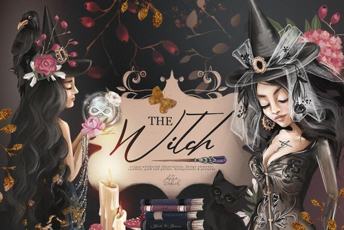 Imagenes Digitales,imprimibles The Witch, Bruja, Halloween