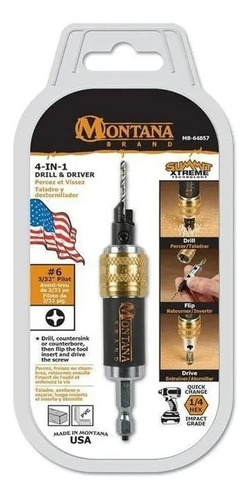 Set Avellanador #6 4 En 1 Mecha Enc 1/4 Usa Montana Mb-64857