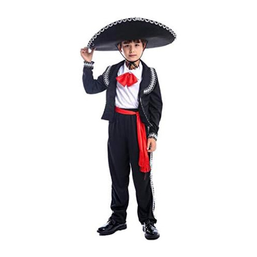 Disfraz De Mariachi Mexicano Niños, Sombrero De Mariac...