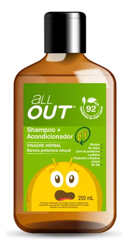 All Out Shampoo Y Acondicionador 250ml