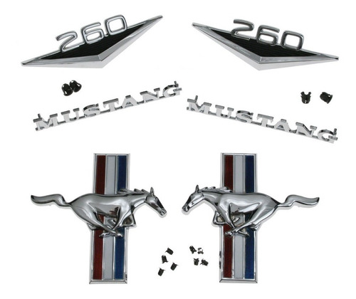 Kit De Emblemas Para Ford Mustang 260 1964