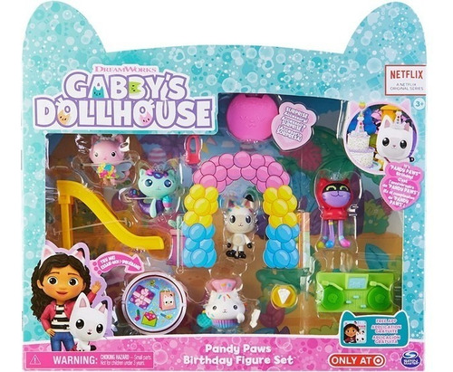 Gabby's Dollhouse-set De Fiesta De Cumpleaños De Pandy Paws