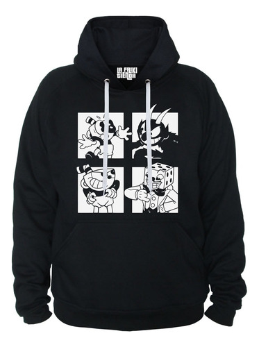 Buzo Buso Saco Hoodie Con Capota Gamer Cuphead Personajes