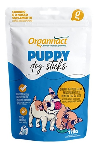 Puppy Dog Sticks Palitos 170g Organnact Filhotes