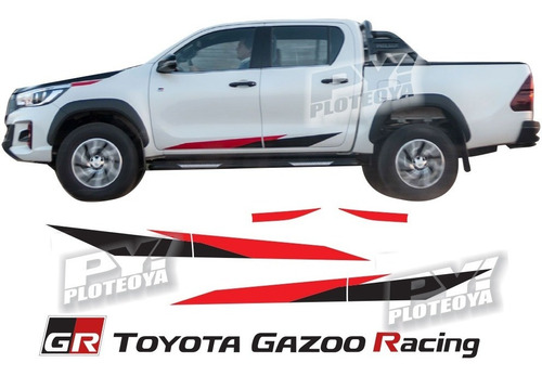 Calcos Compatible P/ Toyota Hilux Gazoo Racing Gr Sport / V6