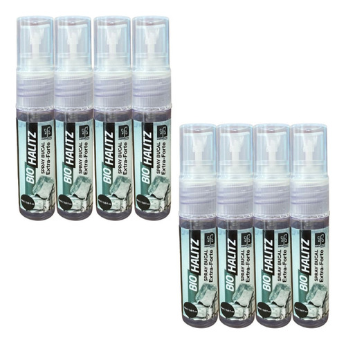Spray Bucal Extra Forte Bio Halitz 18ml Natuflores Kit 8un