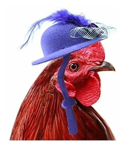 Paquete De 3 Sombreros De Pollo Con Correa Elástica Aj...