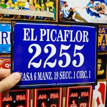 Comprar Numeración Residencial En Chapa Dirección Domicilio Calle 