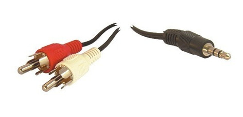 Cable 2 Rca Rojo Blanco A 1 Plug 3.5mm N 1.80mts X 10 Un