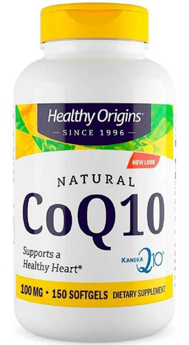 Coenzima Q10 Coq10 100mg Healthy Origins 150 Softgels