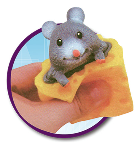 Brinquedo Squish Ratinho De Apertar No Queijo - Toyng