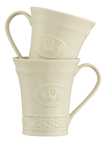 Belleek Group Claddagh - Taza De 10 Onzas, Color Marfil, Ju.