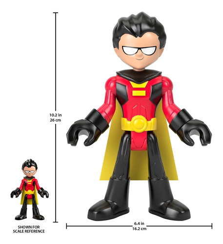 Imagen 2 de 6 de Imaginext Teen Titans Go!, Figura Xl Robin