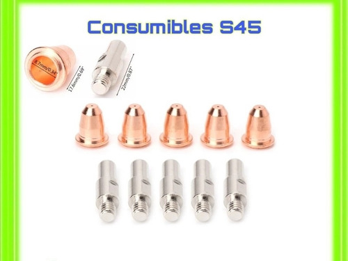 Consumibles S25 S45 Cortadora Plasma, Electrodos, Pt40 