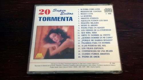 Tormenta - 20 Super Exitos + Canciones Inolvidables * 2 Cd Estándar (Usado)