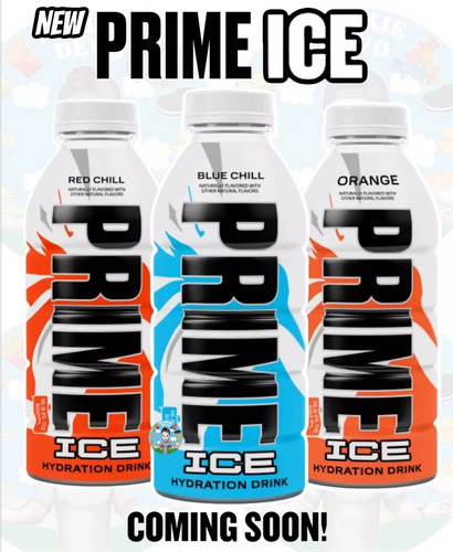 Prime Hydration Drink Orange-blue Chill-red Chill 355ml 15pz
