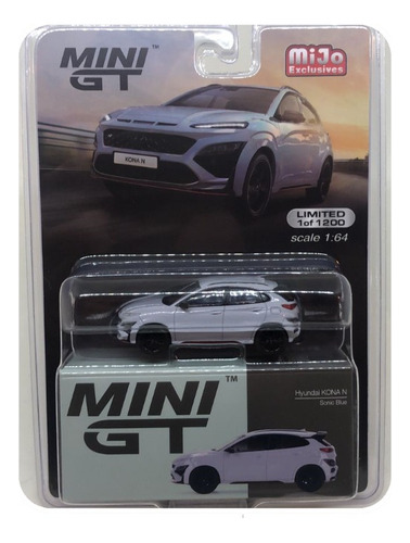 Mini Gt Hyundai Kona N Sonic Blue #454 1:64