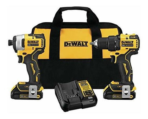 Kit Combinado De Taladro Inalambrico Dewalt Atomic 20v Max