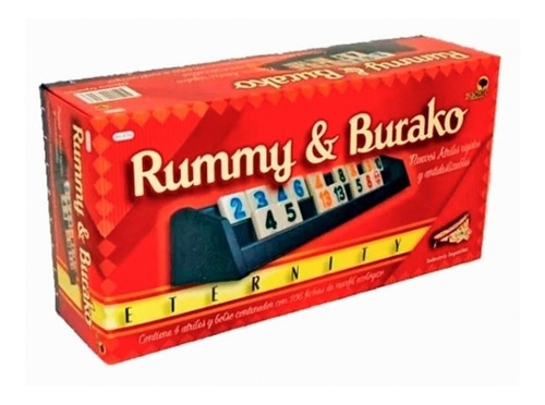 Rummy - Burako Eternity - Bisonte - Fichas Bajorelieve