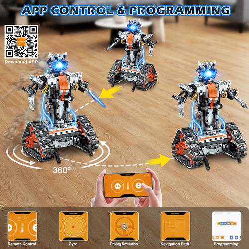 Building Toy Insoon 5 Em 1 Com Luz Led, Aplicativo E Control
