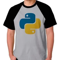 Comprar Camiseta Raglan Camisa Blusa Python Linguagem De Programação