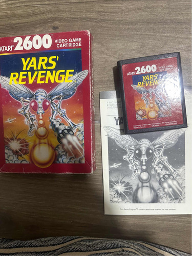 Yars Revenge Atari 2600 Original En Caja Con Manual Colecc