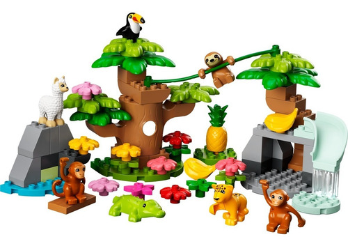 Kit Lego Duplo Fauna Salvaje De Sudamérica 10973 71 Piezas 71