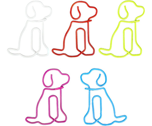 60 Piezas De Clips De Papel Para Perros: Clips De Papel Pequ