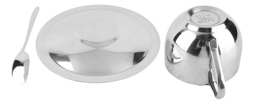 Tazas De Café Con Cuchara, De Acero Inoxidable, Antiescaldad