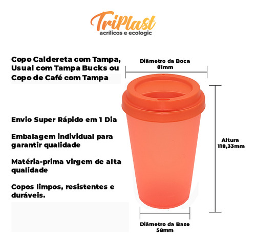 80 Copo Ecologic 400 Com Tampa Bucks - Pp
