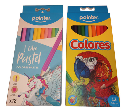Creyones/ Colores Intensos-pasteles Pointer  X24