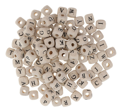 4 X 100 Piezas De Letras Del Alfabeto En Forma De Cubo De Ma