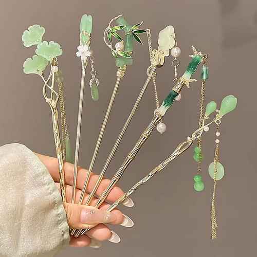 6uds Palillos Cabello Retro Palillos Chinos Cabello Palillos
