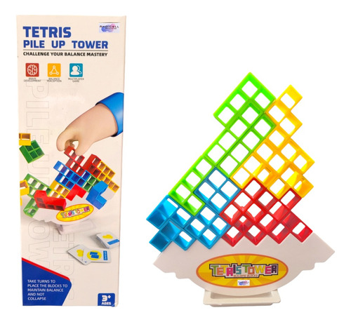 Juego Tetris Torre Bloques De Equilibrio Didáctico