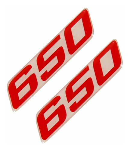 Par Adesivos Lateral Compativel Kawasaki 650 Vermelho 3d 57 Cor 650 - vermelho