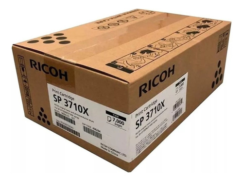 Cartucho de tóner negro Ricoh Toner Sp 3710dn