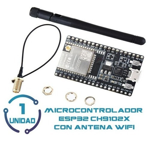 1 Unid Esp32 Ch9102x + Antete Wifi Bluetooth 2.4ghz 30pines