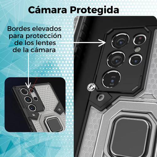 Funda Para Galaxy A72 Con Mica Varios Modelos Antigolpes Azul Space Correa