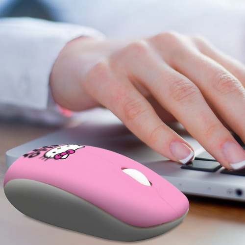 Imagen 3 de 6 de Mouse Hello Kitty Inalámbrico Hkm-n11