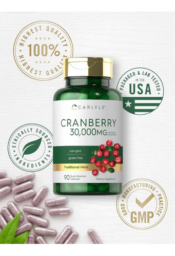 Cranberry + Vitamina C Horbaach 30,000mg 