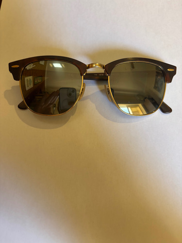 Óculos Rayban (sem Uso) Clubmaster Cores Preto Ou Tartarura Oval Preto Ou Tartaruga Verde Preto Ou Tartaruga Madeira (Usado)