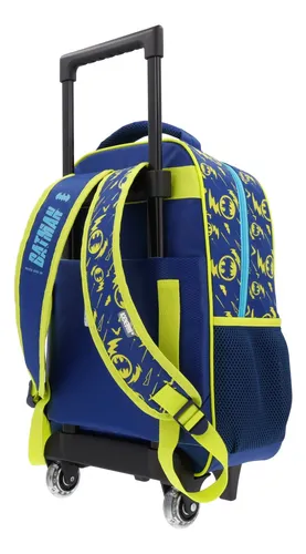 Mochila Rodante Dc Comics Escolar Reforzada Batman Escudo