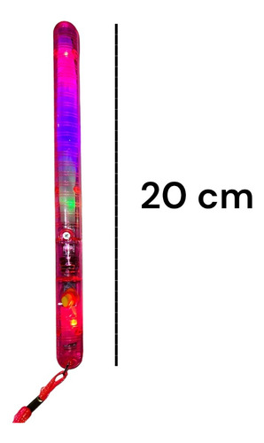 26 Varita Luz Led Semaforo Pluma Luminosa Fiesta Collar